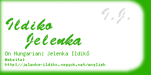 ildiko jelenka business card